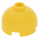 LEGO henger 2x2 kupola tetejű, sárga (553c)